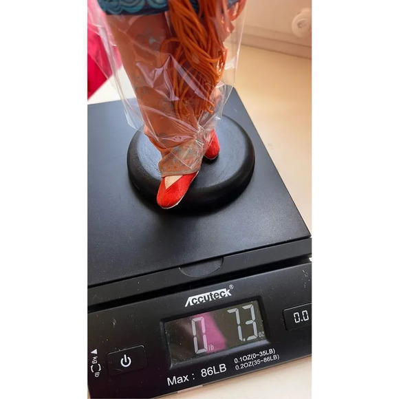 Vintage Antique Japanese Handmade‎ Cloth Doll Traditional Clothes Painted - Picture 9 of 10